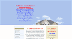 Desktop Screenshot of nesthomesconstruction.com